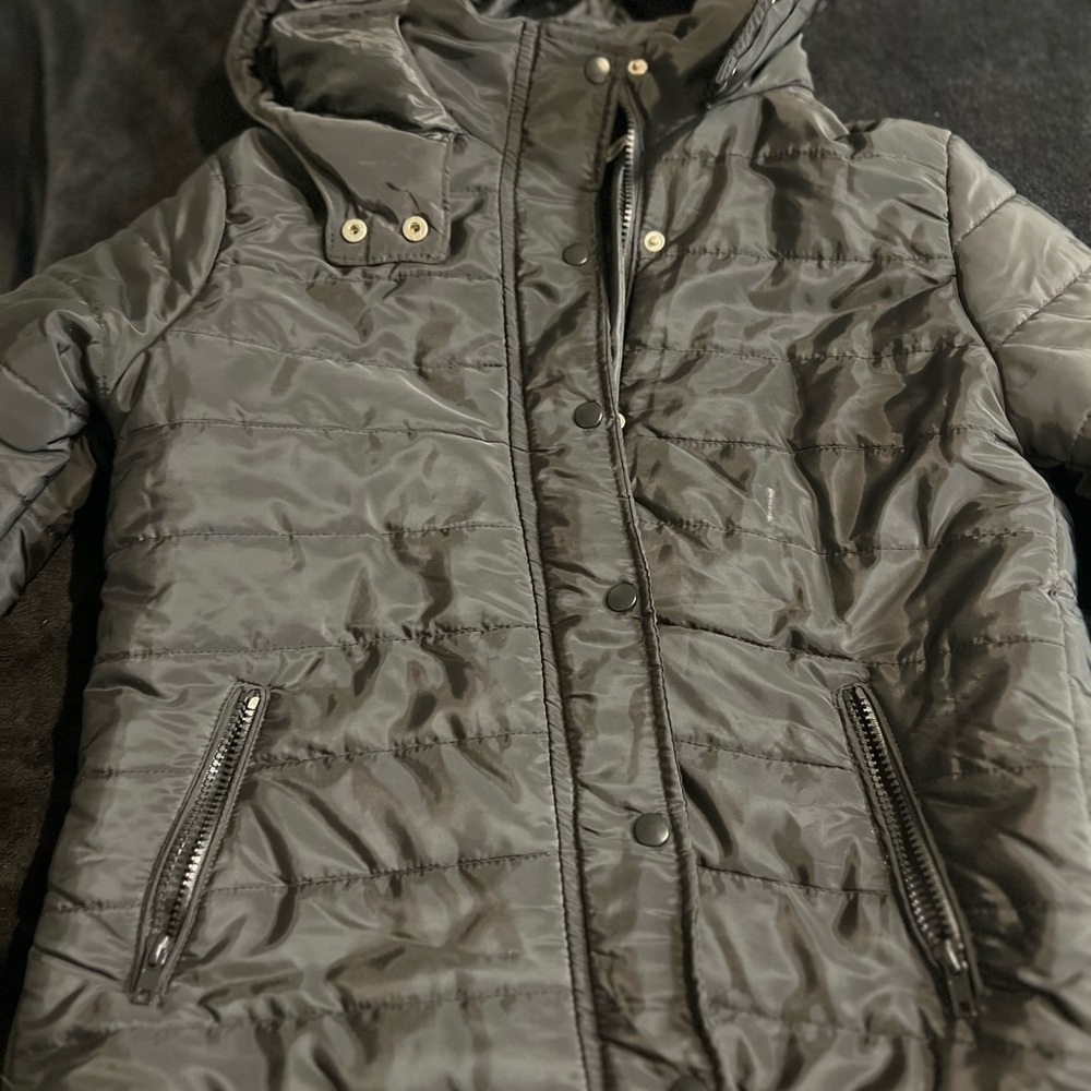 Papaya Black Satin Jacket